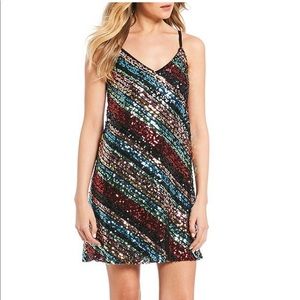 AS U Wish Multi-colored sequin dress